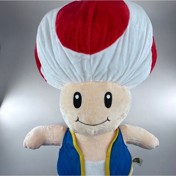24" Stuffed Super Mario 24"Stuffed Super Mario Toad - Picture 2 of 12